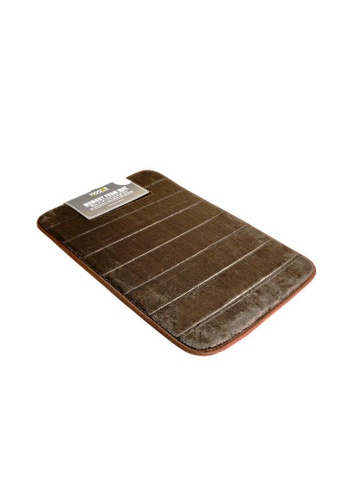 HOUZE brown HOUZE - Memory Foam Mat (Dim: 60x40x1.2cm) - Brown EAEEFHL1613E99GS_1