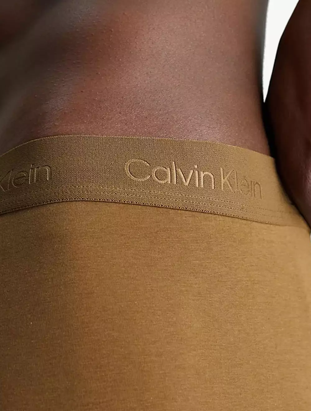 CALVIN KLEIN UNDERWEAR - COTTON STRETCH FIT FLEX TRUNKS - Brown - brown