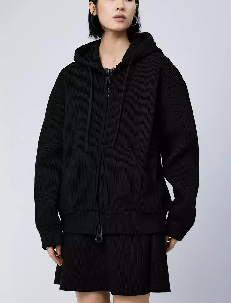 Midi Hooded Cardigan Sweater