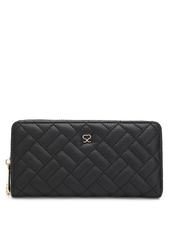 Sara Smith black Isabella Women's Quilted Wallet / Purse 7D021AC376E8A6GS_1