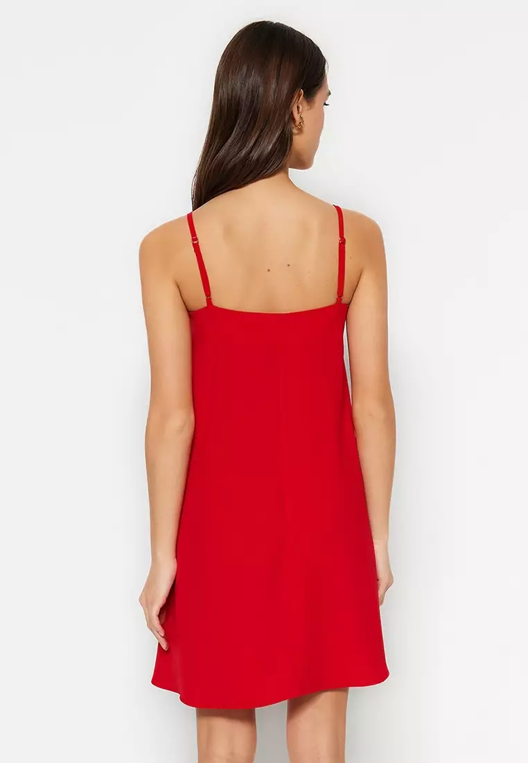 Red flowy deals summer dress