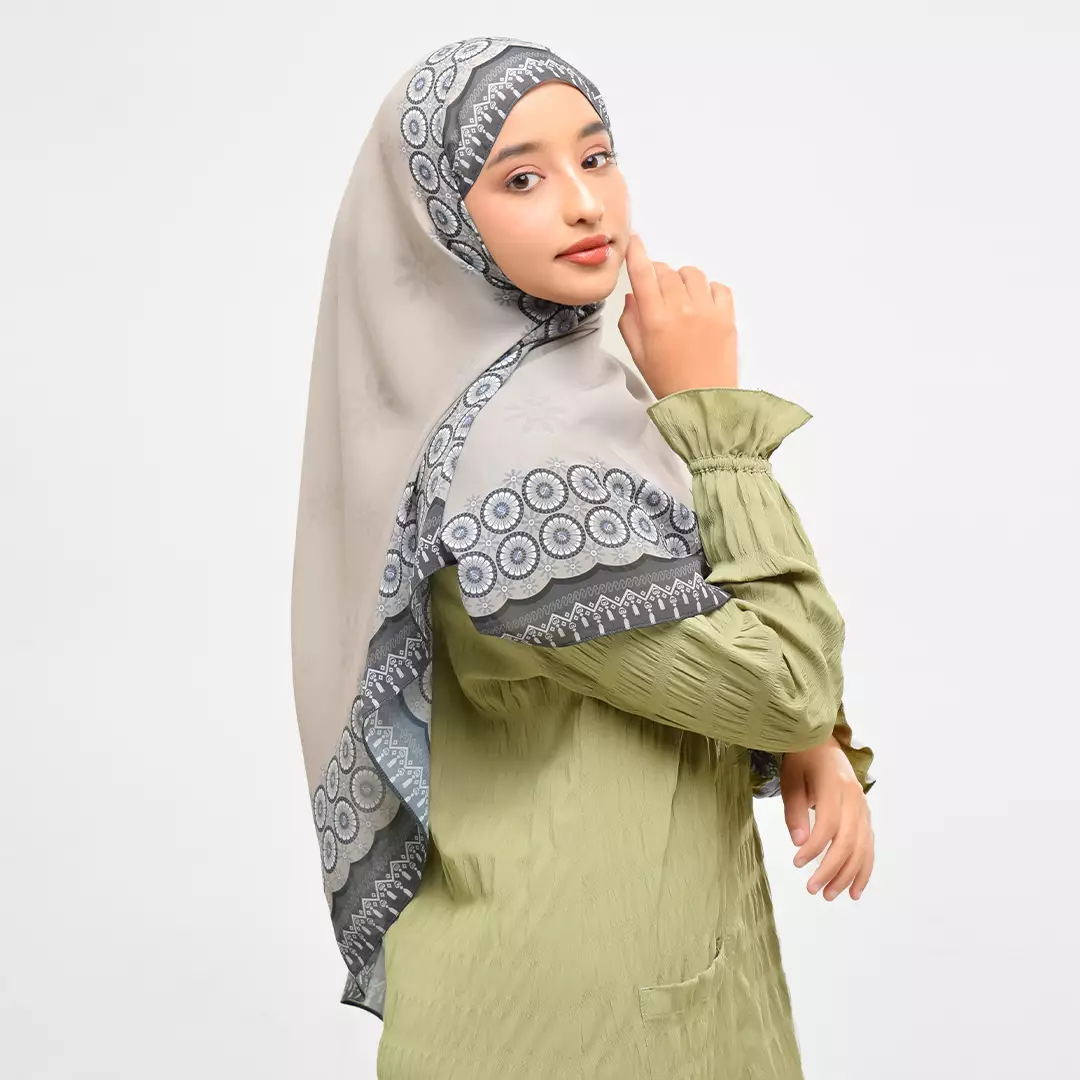 Rabbani - Kerudung Segi Empat Muslim Wanita Motif Zahira Fathin
