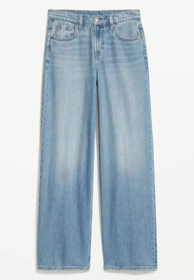 Buy Old Navy Mid-Rise Baggy Wide-Leg Jeans For Women 2024 Online