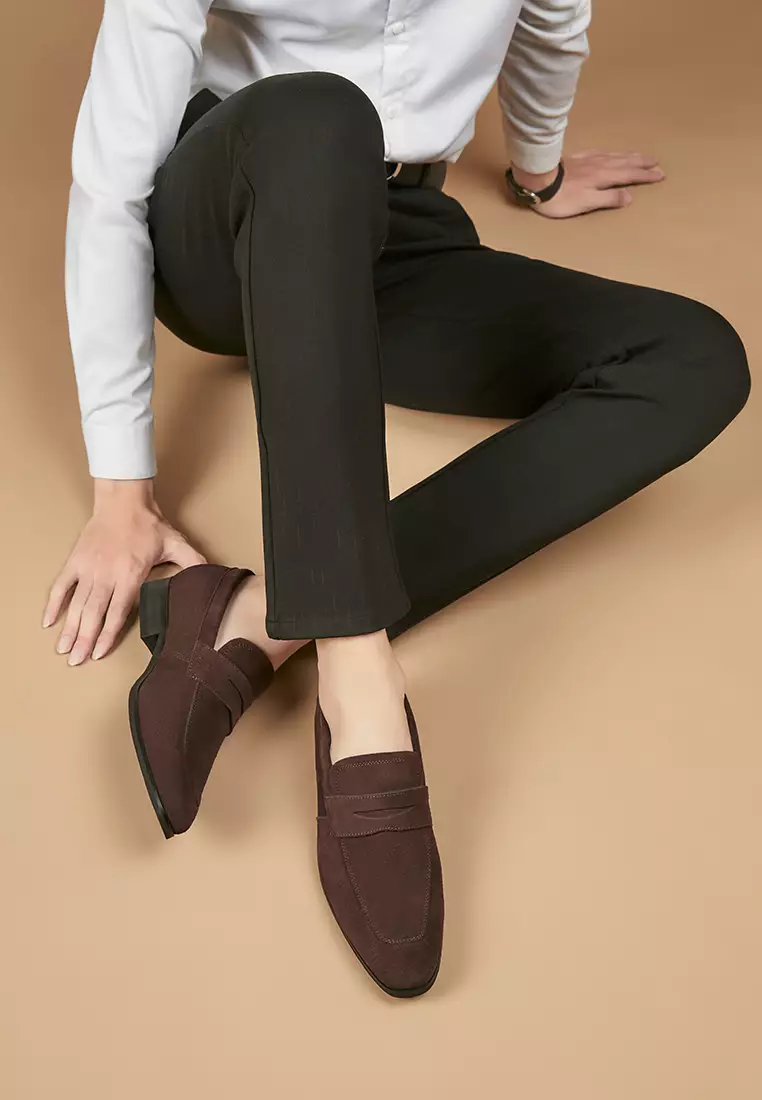 Cow Suede Penny Loafers KB23668