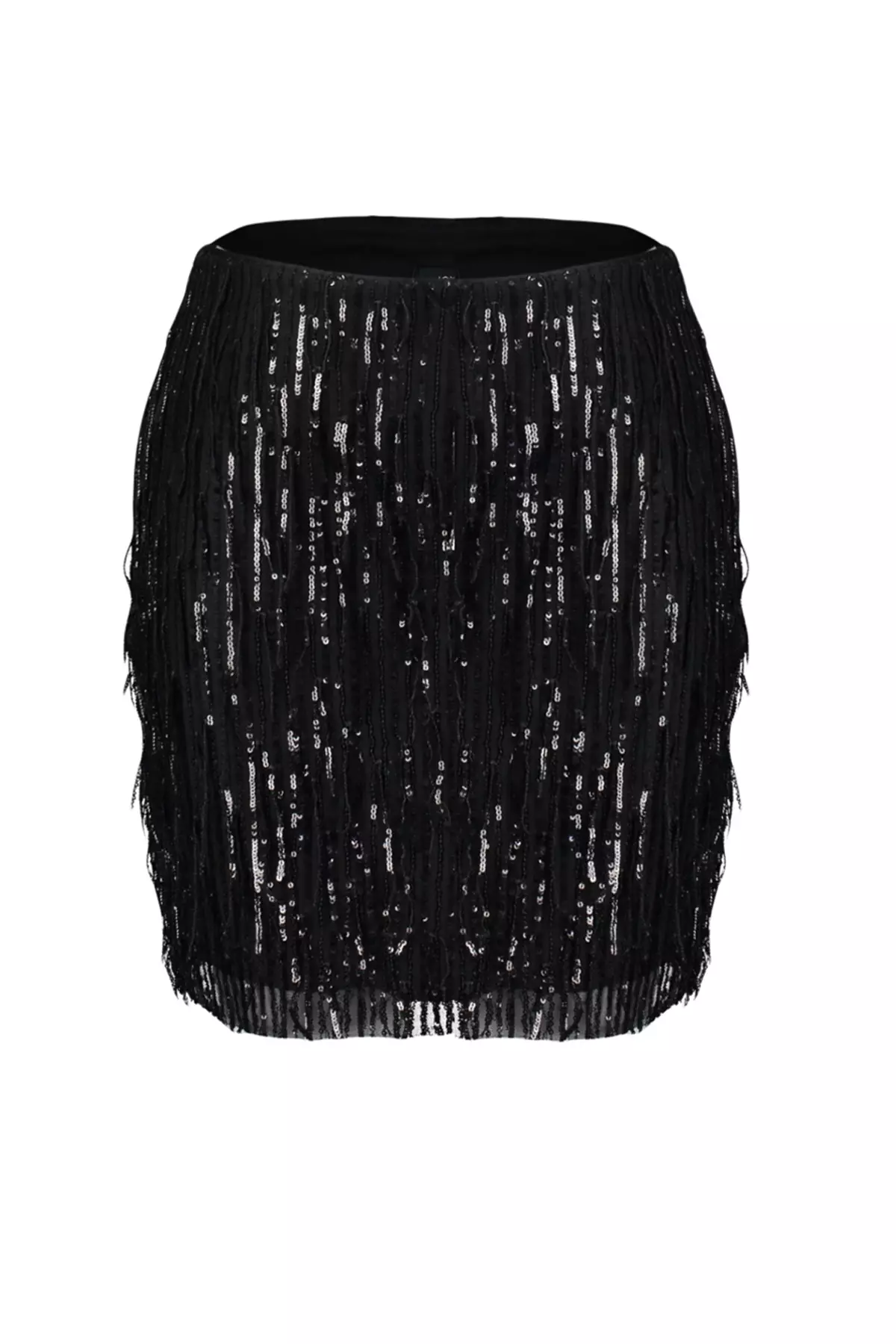 Mini Skirt with Glittering Sequins