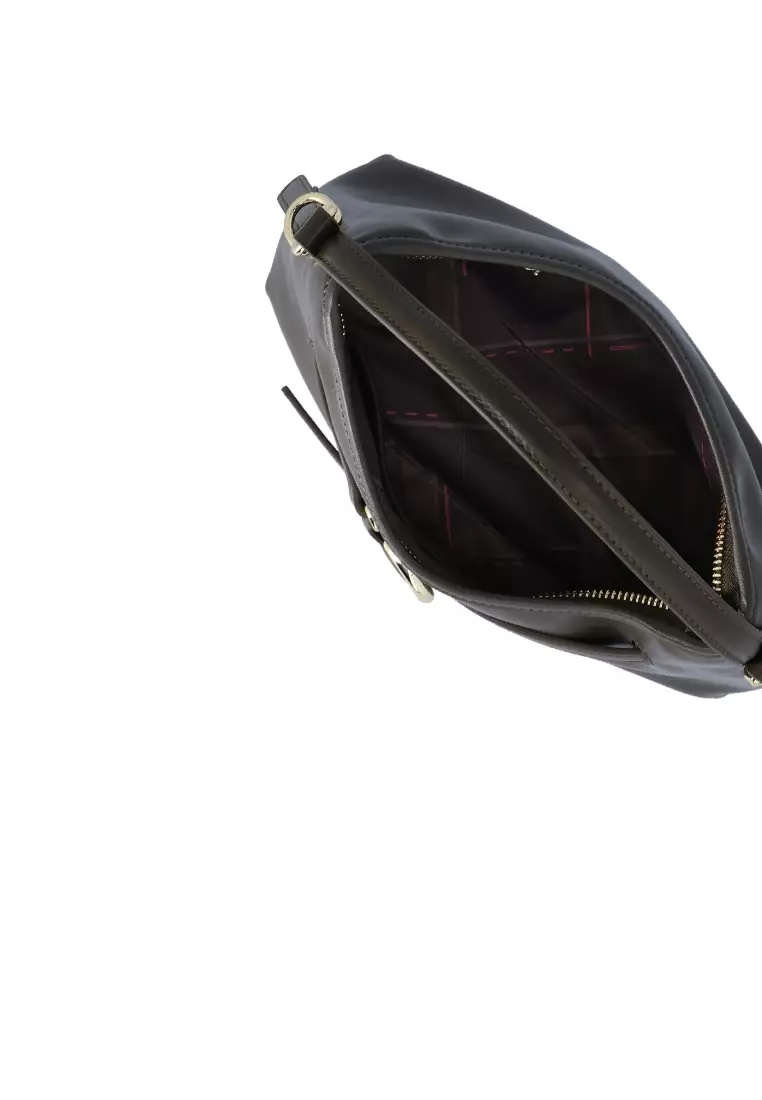 Lara Strapped Top Handle Bag - Dark Green