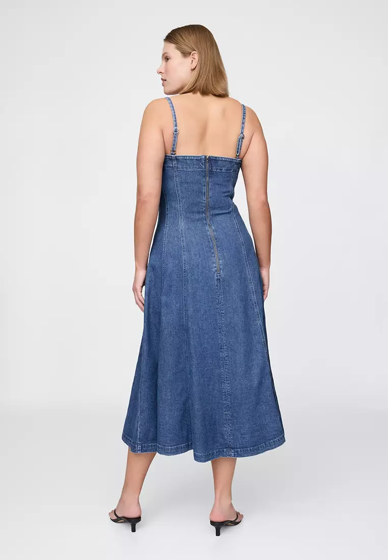 Fit & Flare Denim Dress