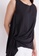 Hook Clothing black Ruched Long Blouse A99D3AA1C47718GS_5