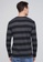 Sisley grey Striped Regular Fit T-shirt 68A3EAA6A6590BGS_2