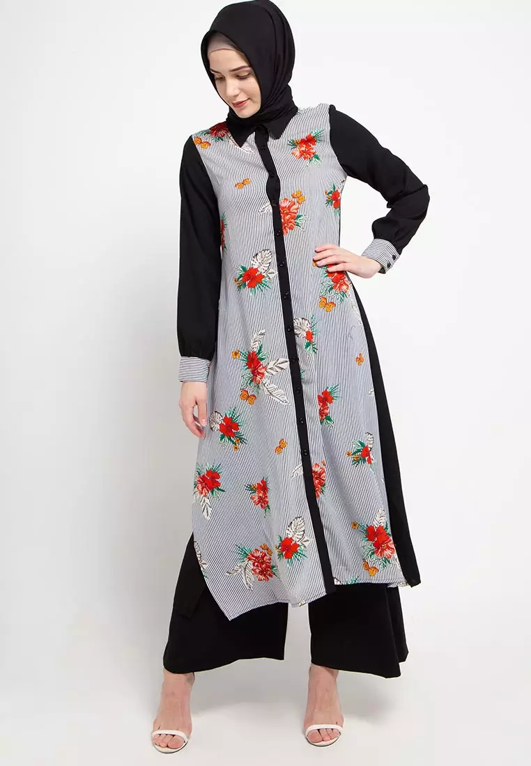 Chelsea Maxi Dress In Navy Print