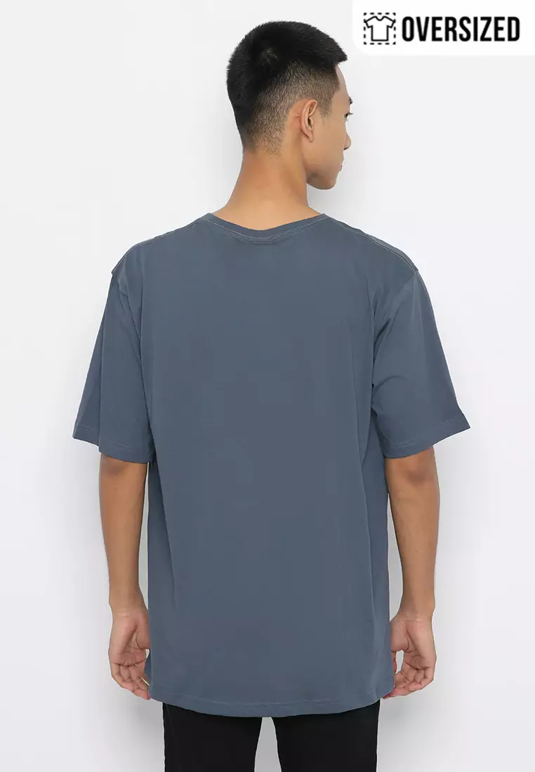 POLICE T-Shirt Cotton Combed Oversized Pria 2079180211