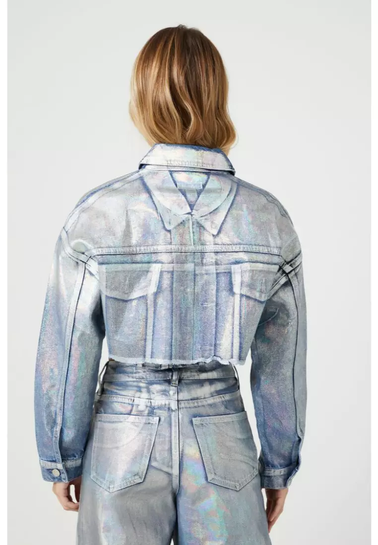 Iridescent jacket on sale forever 21