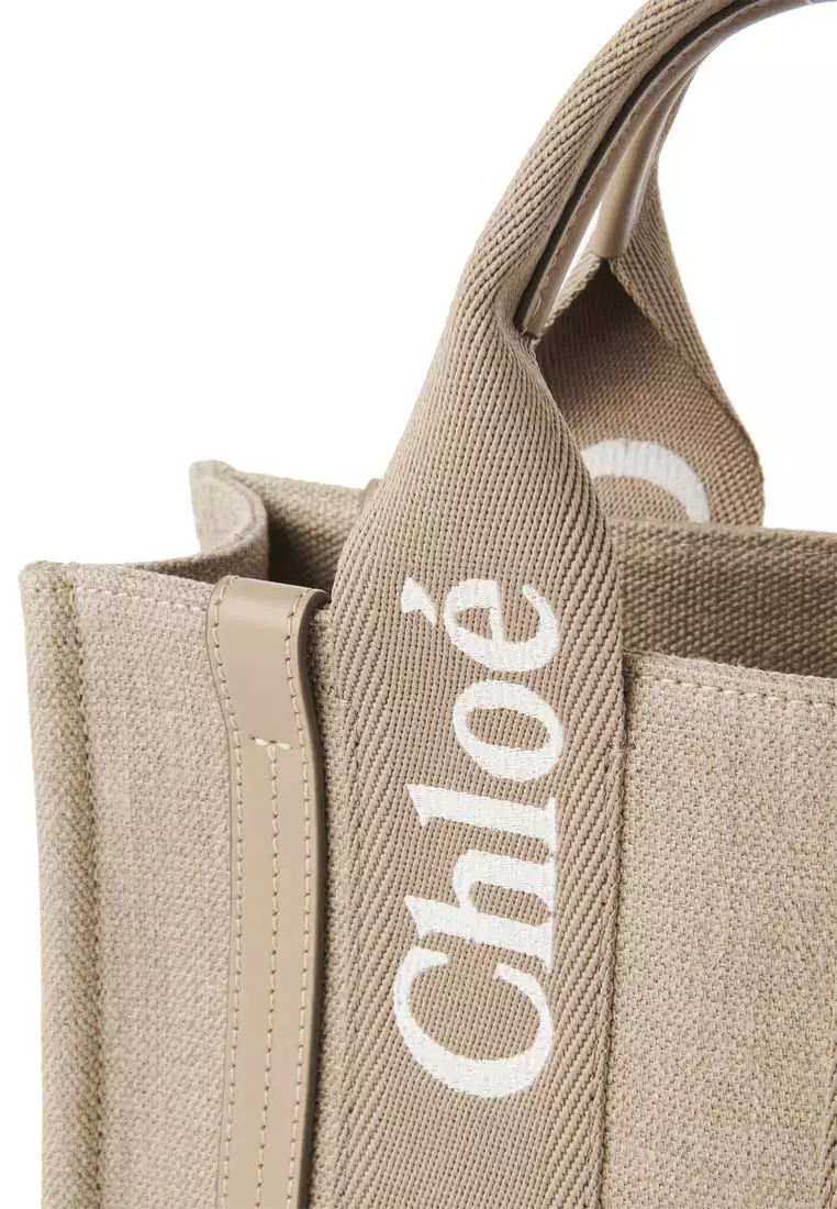 Small Woody Tote Bag Boyish Brown CHC23AS397L1720E