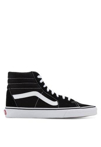 VANS black and white Core Classic SK8-Hi Sneakers VA142SH37NEWSG_1
