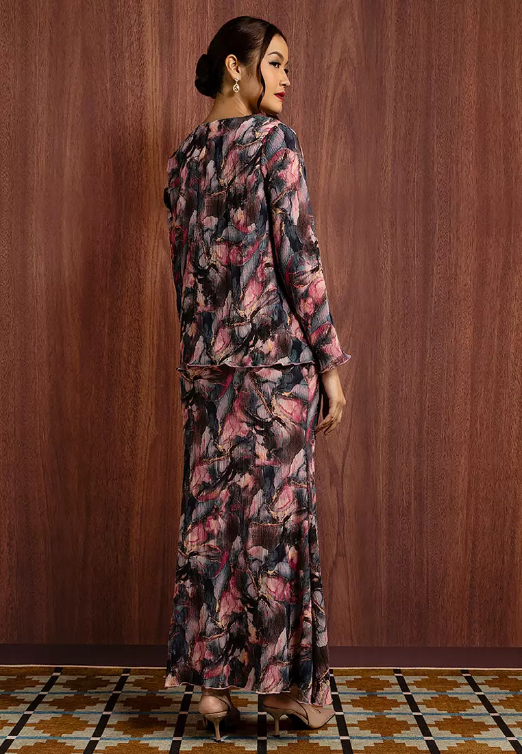 LILIAN PLEATED BABYDOLL KURUNG SET