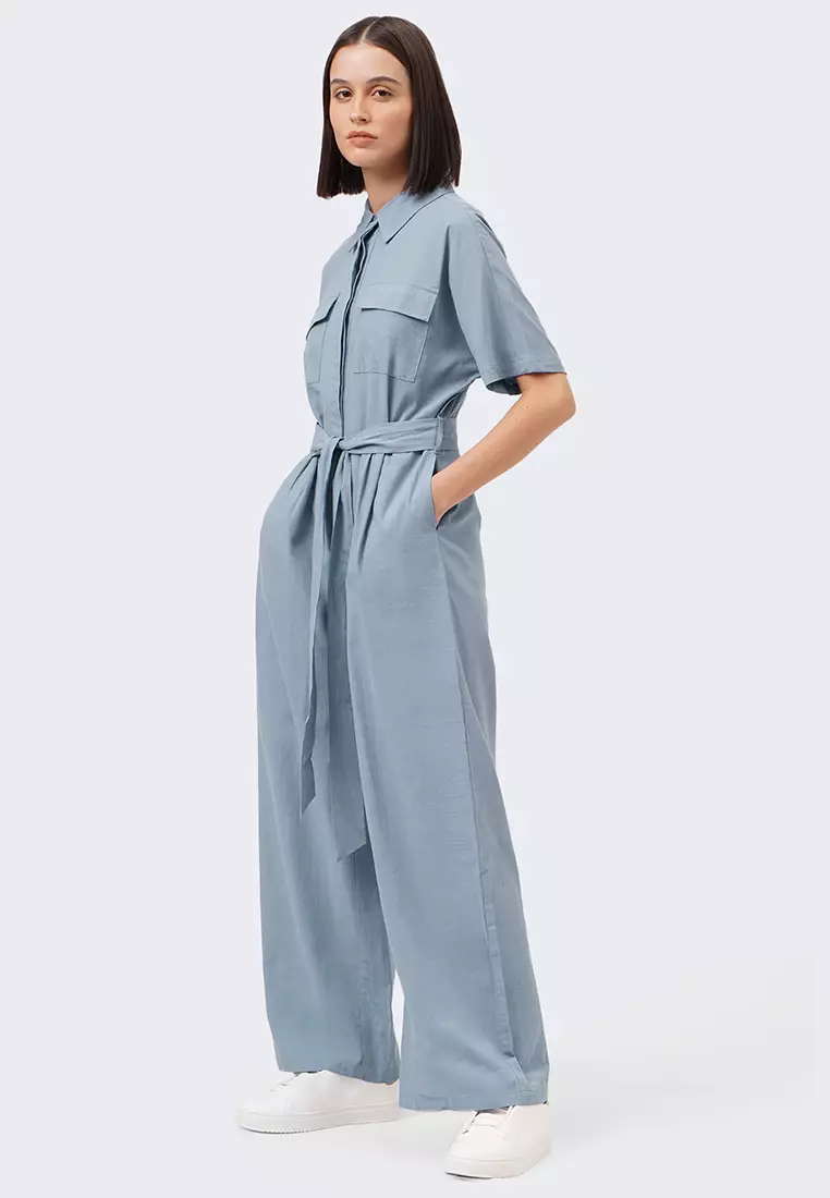 Buy Bocu Women's Utilitarian Wide Leg Jumpsuit 2024 Online ZALORA