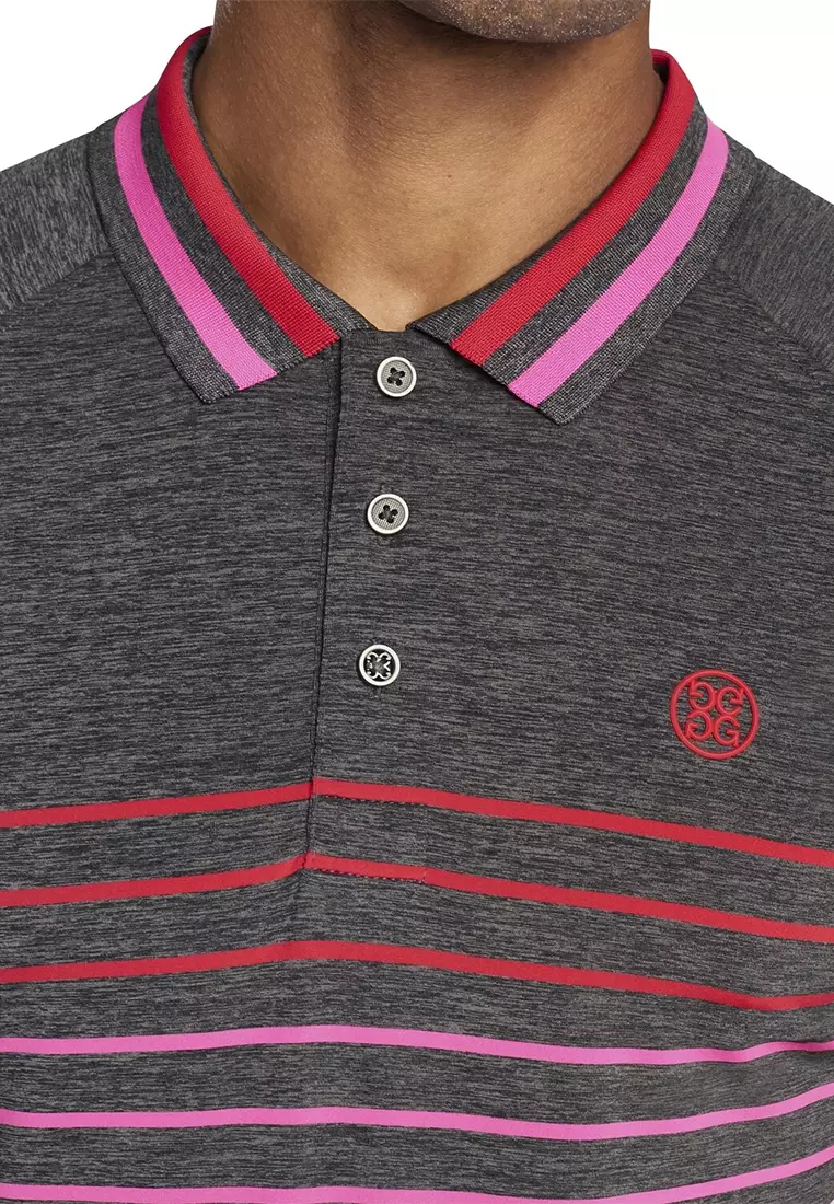 G/Fore Men's Variegated Raglan Stripe Polo