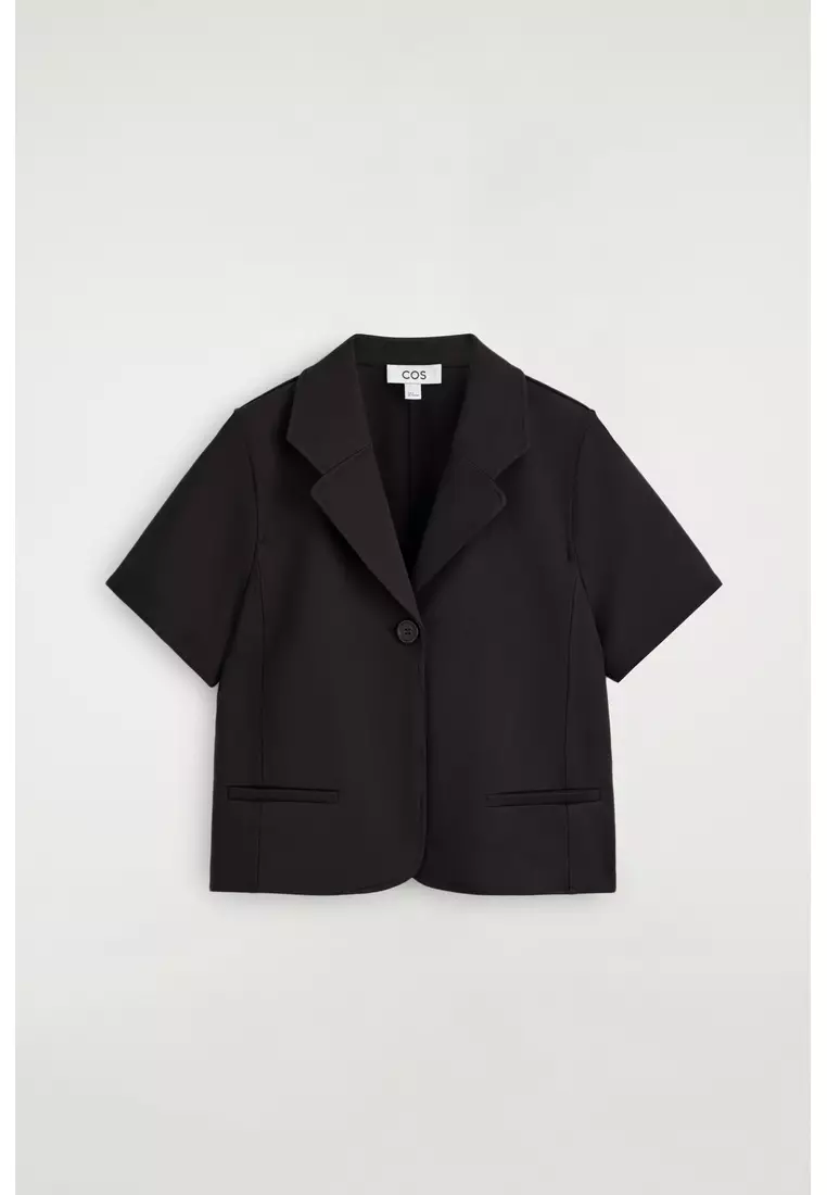 TWILL-JERSEY SHORT-SLEEVED BLAZER