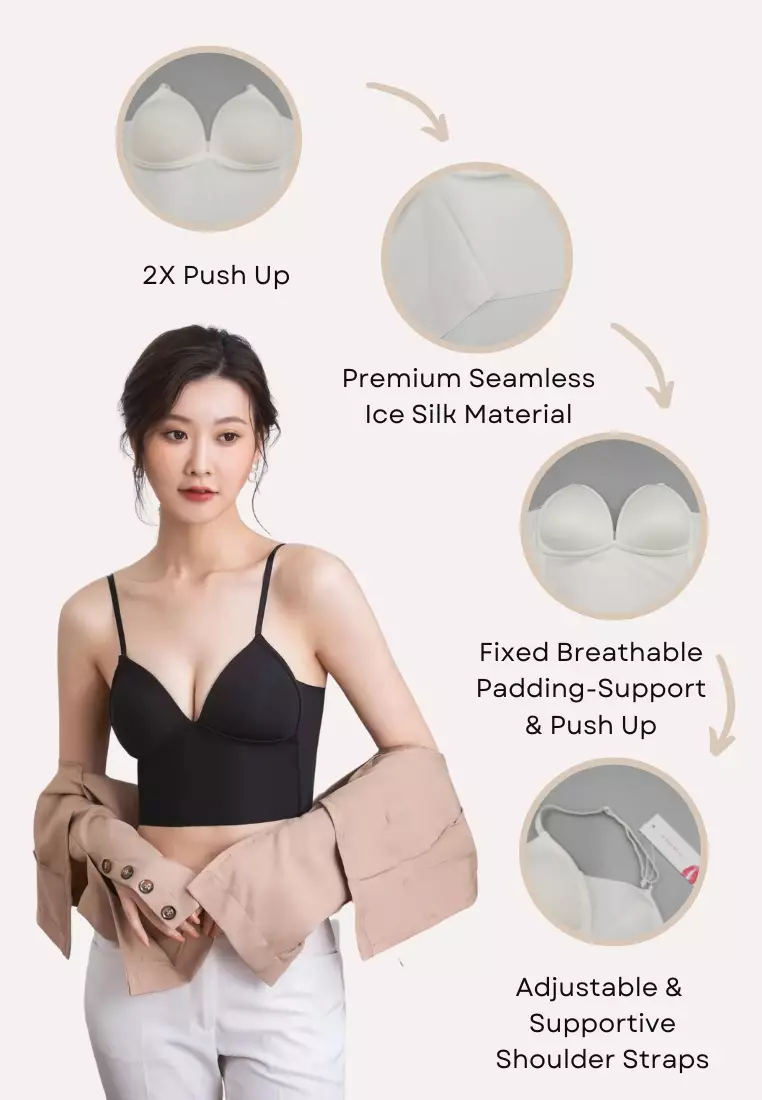 Premium Rhea Corset Top Bralette Top in White