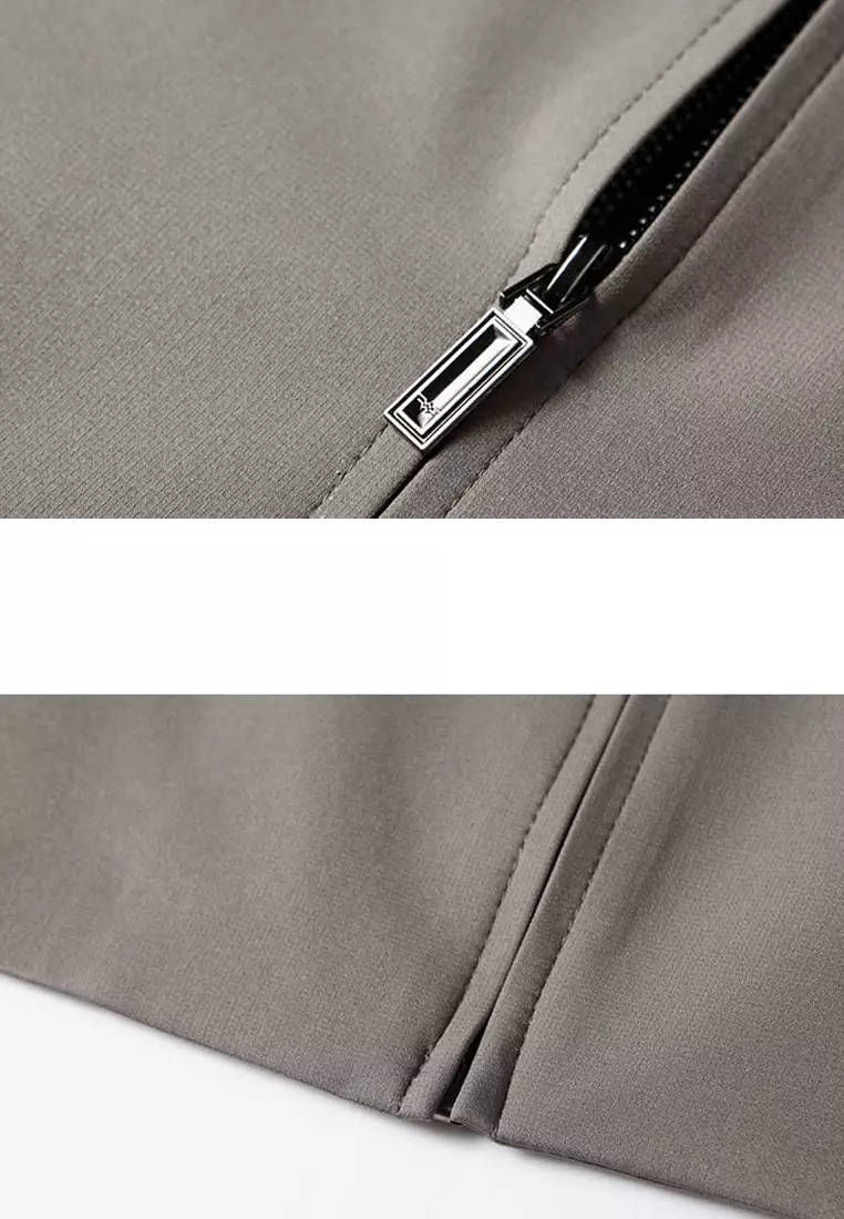 Lapel Workwear Zipper Jacket WK-FT8868