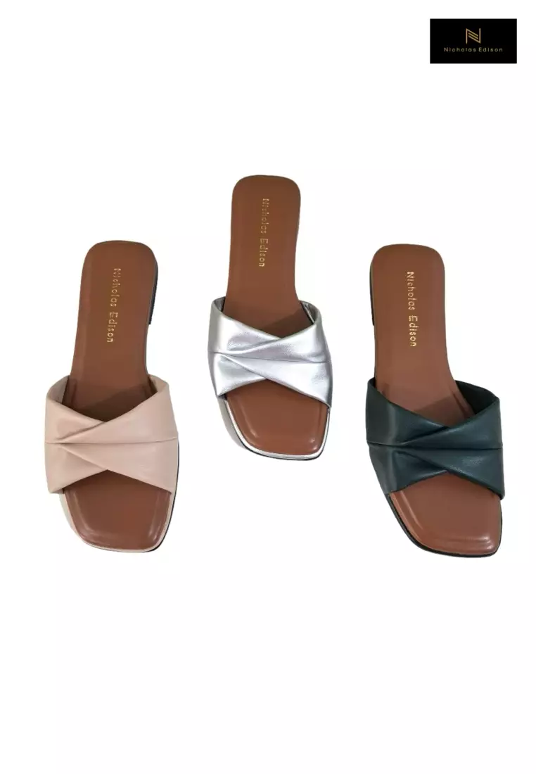 Nicholas Edison Sandal Manik Cream