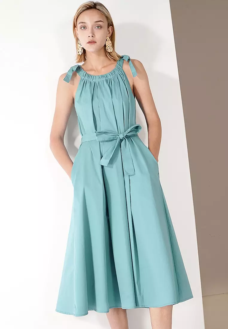 Buy Saturday Club Halter Neck Shoulder Tie Belted Dress 2026 Online |  ZALORA Philippines