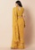 Indya yellow Mustard Ruffle Sari Skirt A2C31AA1139C89GS_2