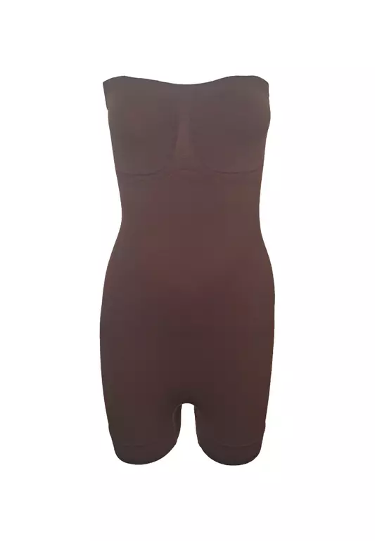 Strapless Sculpting Bodysuit Seamless Shapewear for Women 
