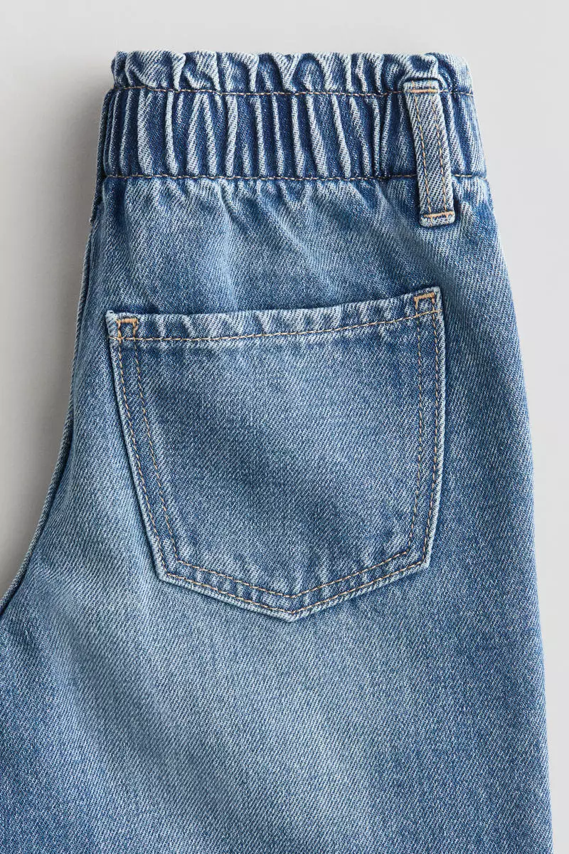 Wide Leg paper bag jeans