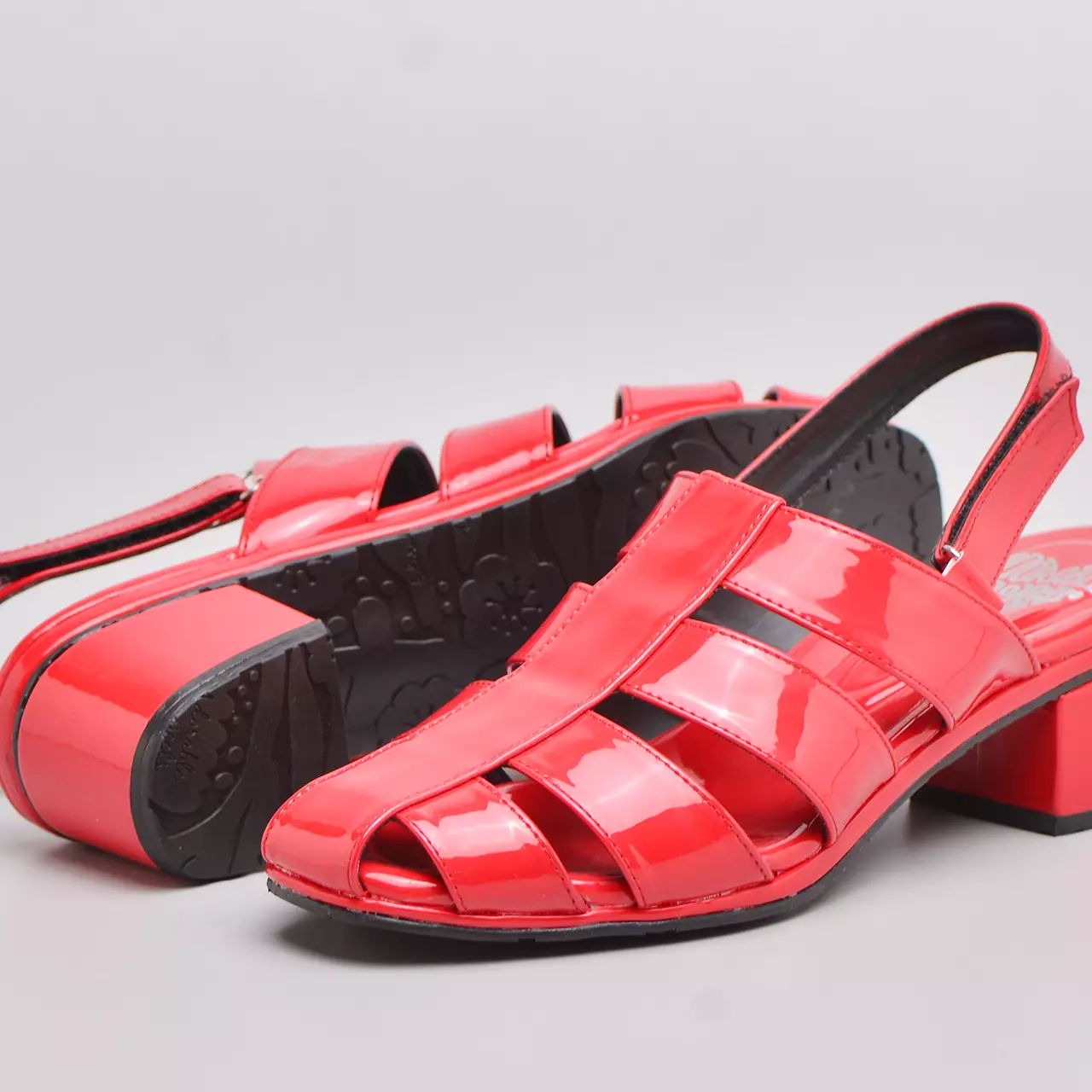 Elika Heels Patent Red