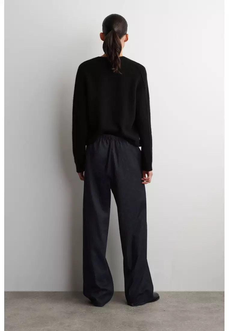 Buy COS DRAWSTRING DENIM TROUSERS 2026 Online | ZALORA