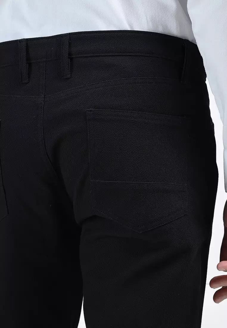 MOC Celana Panjang Pria Slim Fit XAVIER-BLACK