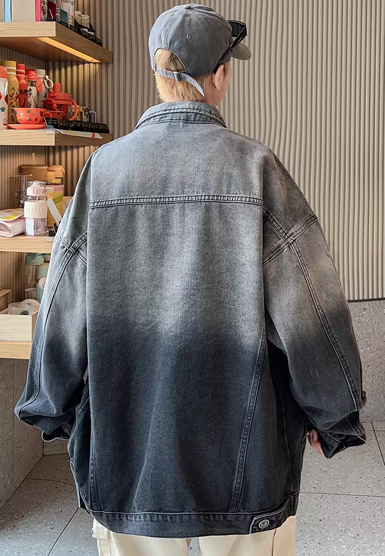 Vintage Washed Denim Jacket LK-HTS612