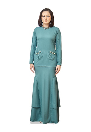 Farraly Isabell Kurung from FARRALY in Green