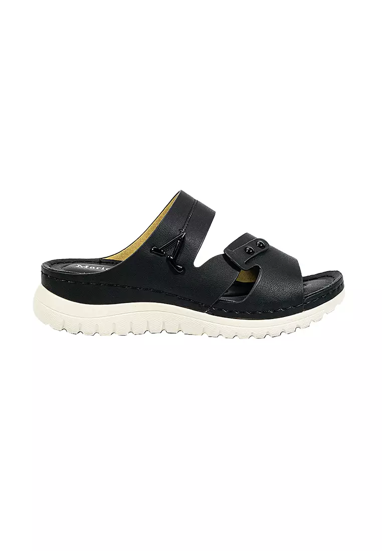 Discount on Mario D' boro Runway  shoes - SKU: Women's Flats Sandals LY 28134 Black C65