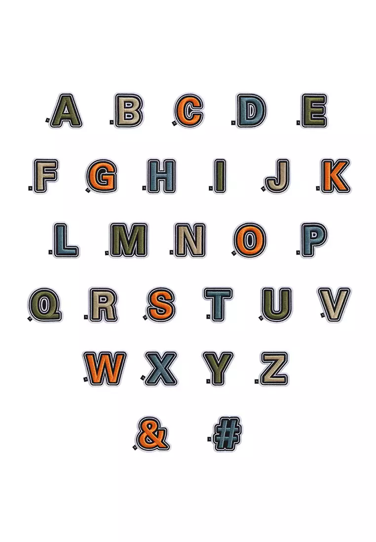 LOJEL Letter Embroidered Patches - Alphabet "E"