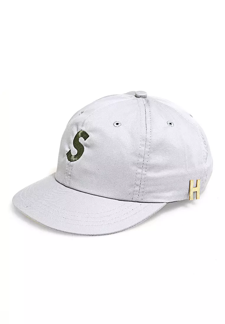 Gemp Topi Snapback Aksesoris Fashion Pria Wanita Bordir Huruf S Resizable Strap Material Drill ORIGINAL - Gray