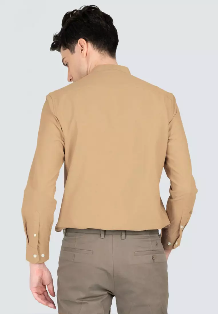 Polo Haus - Men’s Cotton Mix Signature Fit Mandarin Collar MBLSE002