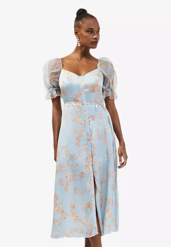 French connection blue floral on sale dress