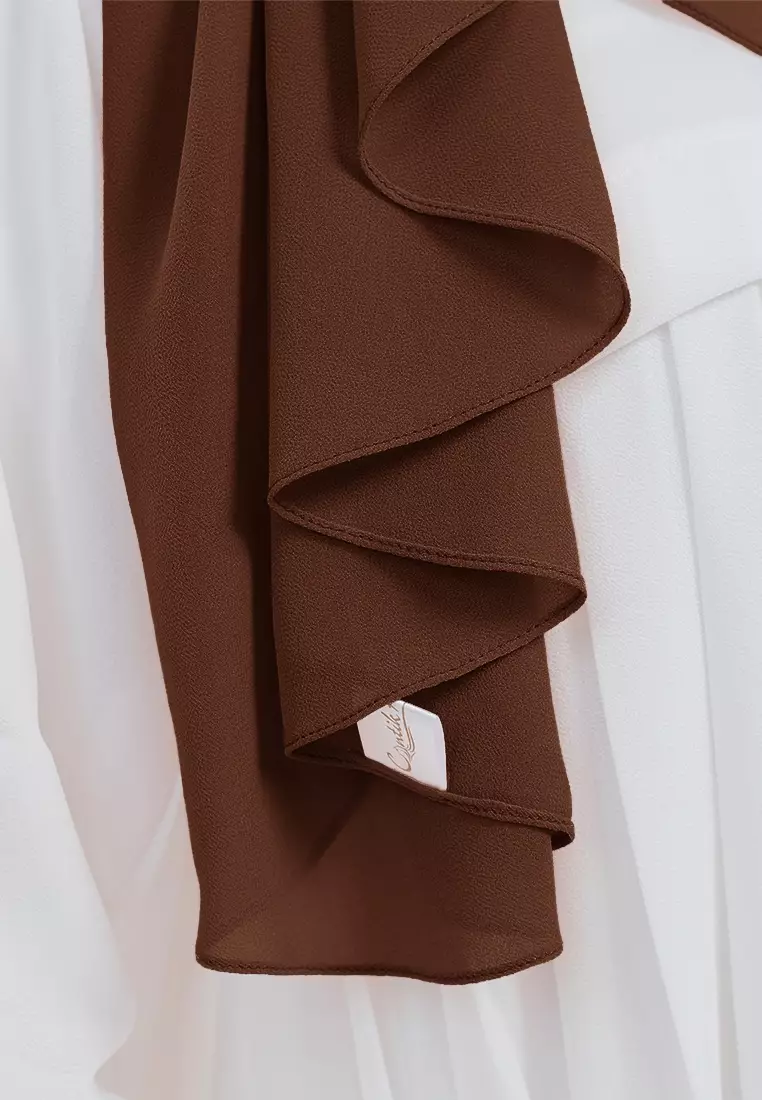 HIJAB INSTAN LUBNA - DARK BROWN