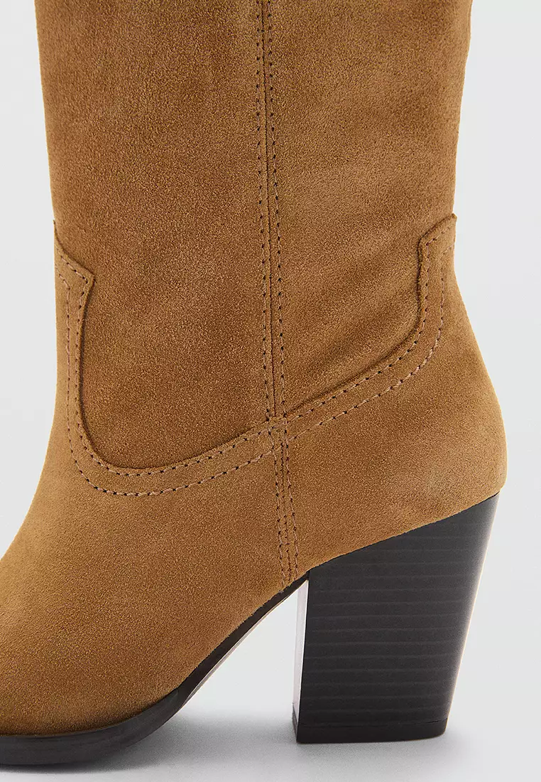 Suede Cowboy Boots