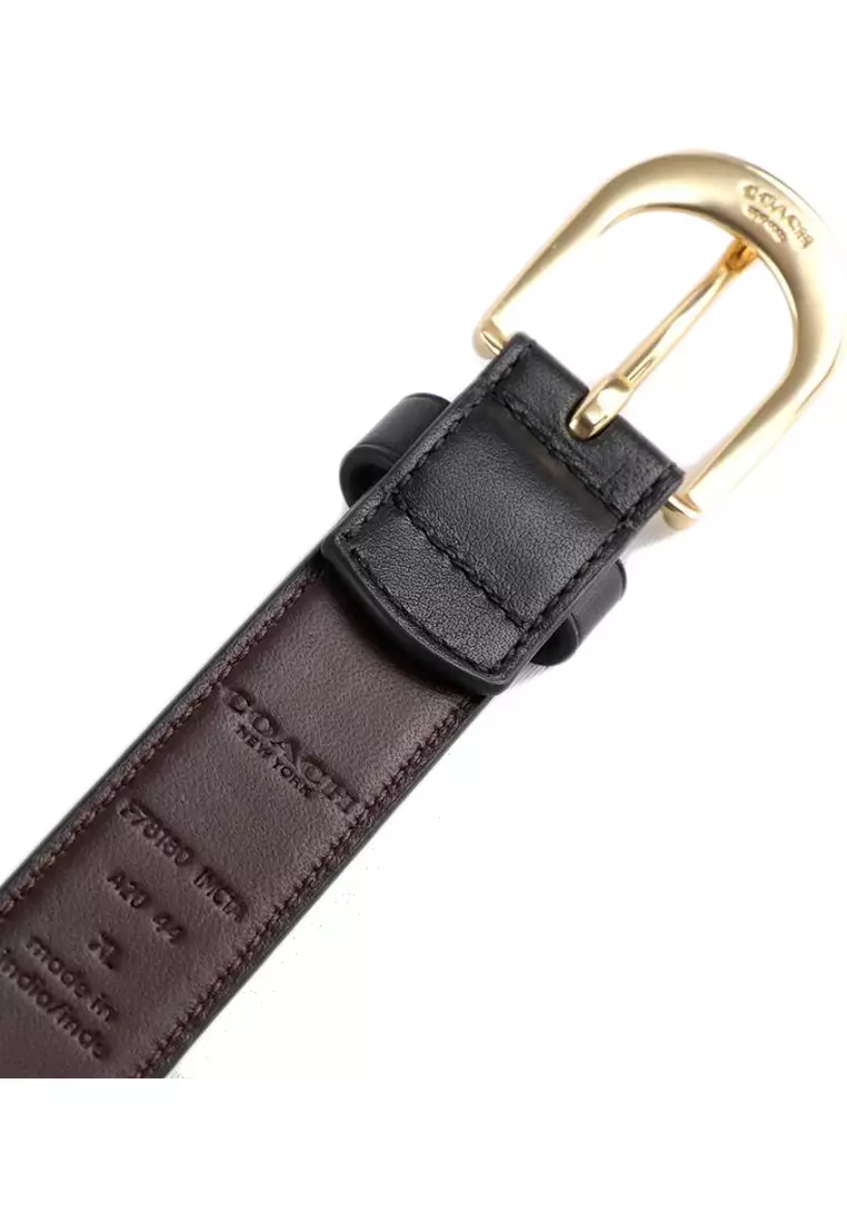 COACH Classic Buckle Cut To Size Belt, 25 Mm, Black, One Size
