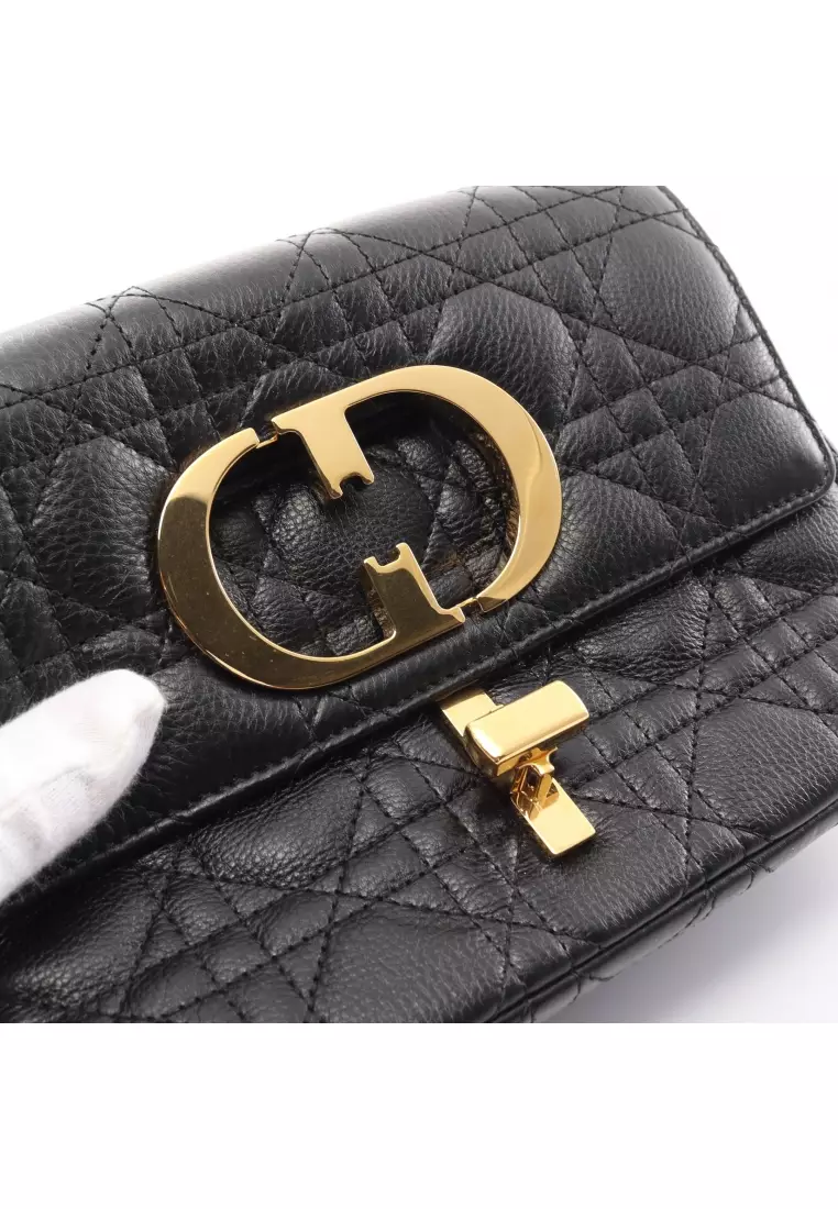 Christian Dior Preloved Christian Dior CARO Karo Small Canage chain