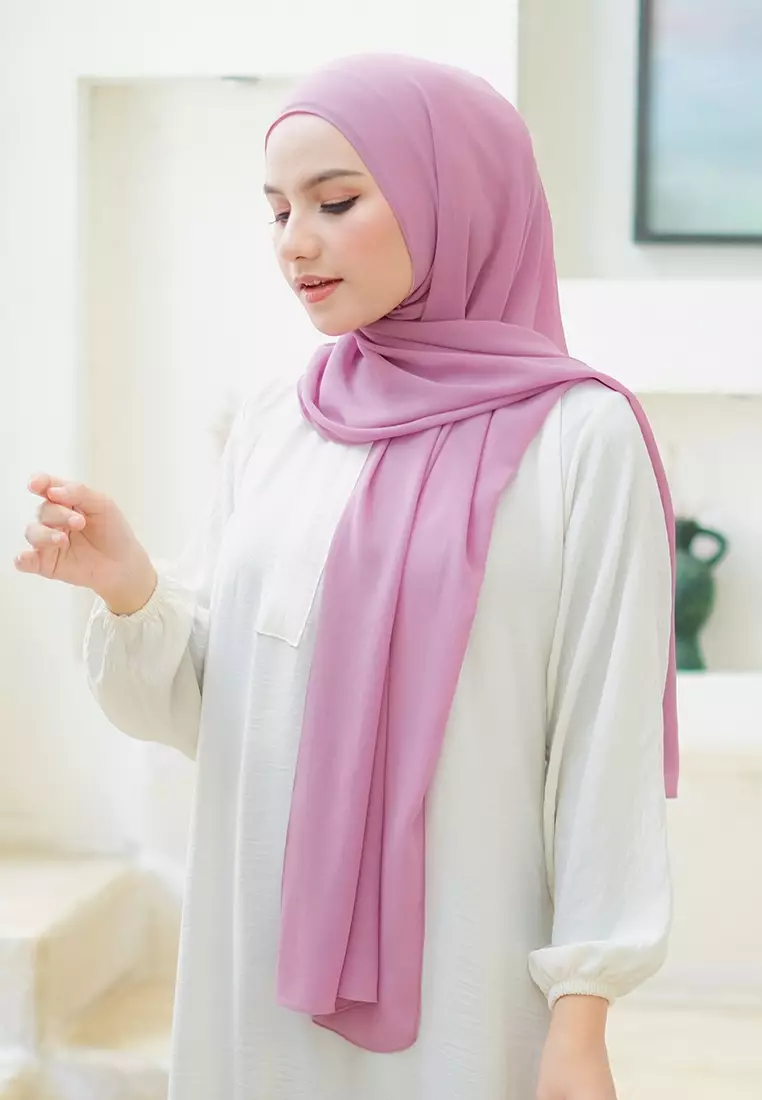 HIJAB INSTAN LATIFA - PURPLISH PINK