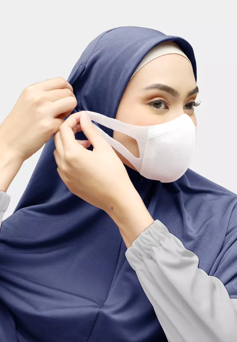 Cotton Bee - Haniya Bergo Instan | Hijab Instan | Bergo Wudhu - Royal Blue