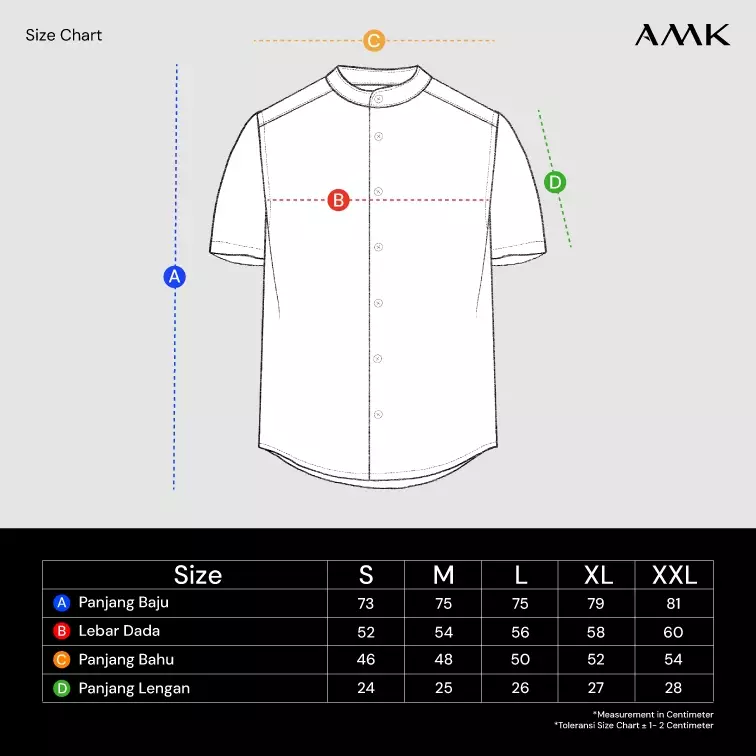 AMK Kemeja Koko Pria Lengan Pendek KK Sabyah Ss Olive