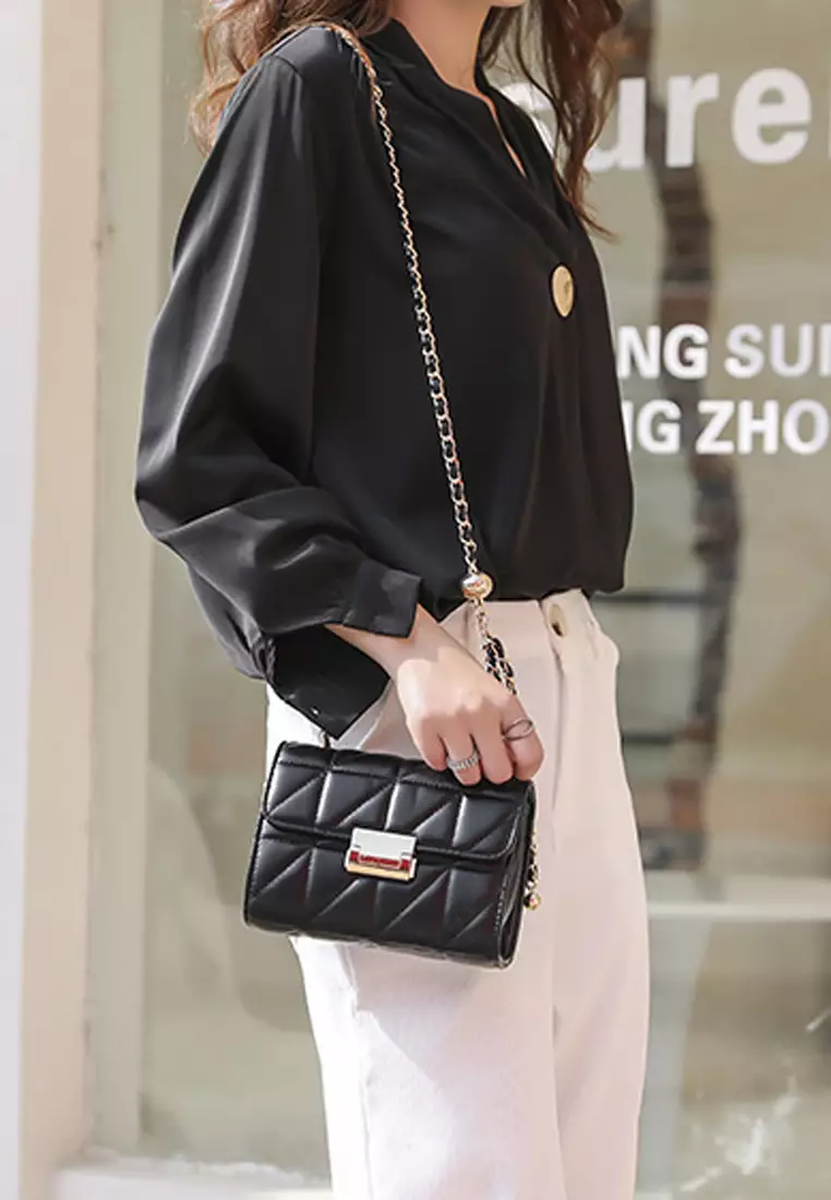 鏈條單肩迷你斜挎小手袋