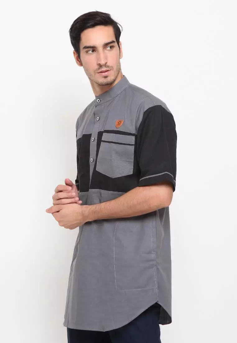 Zayidan Baju Koko Gamis Muslim Pria Jafar - Abu