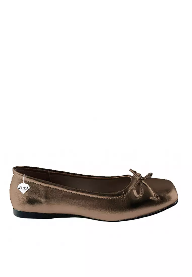 Discount on Twenty Eight Shoes  shoes - SKU: VANSA Fashion Square Toe Bow Low Heel Shoes VSW-F-M302