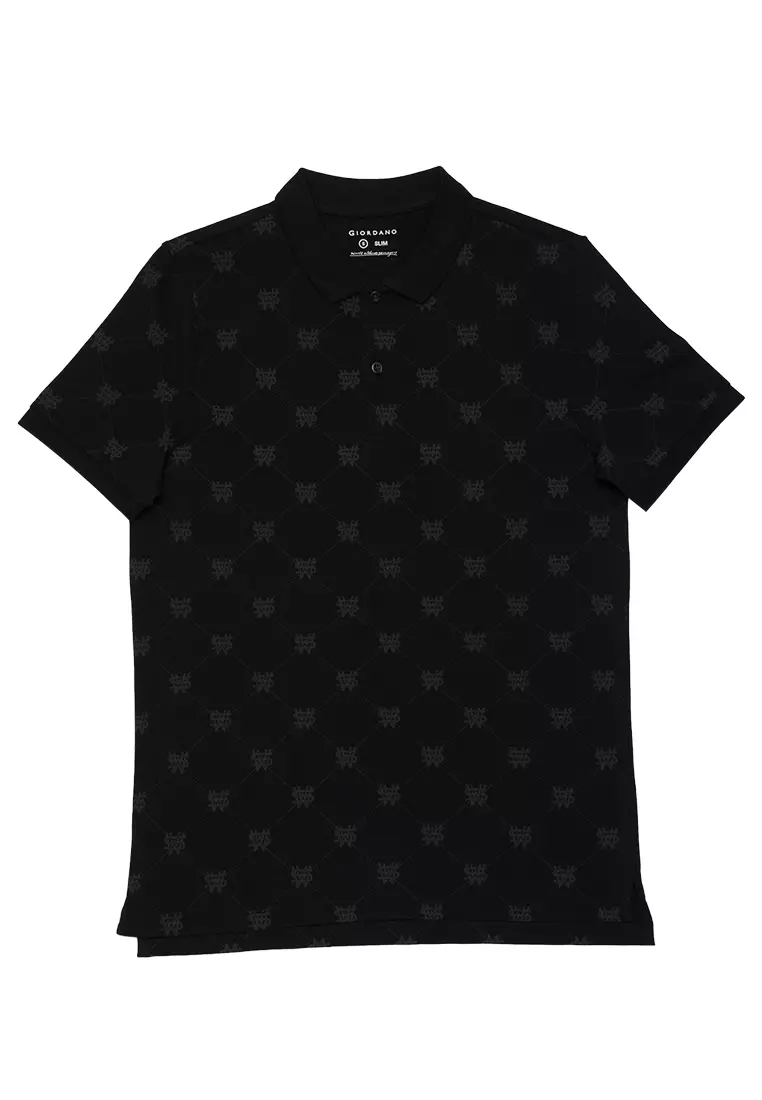 Giordano black polo shirt sales